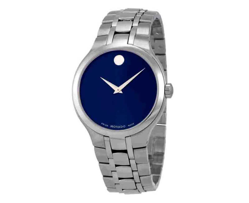 Đồng Hồ Movado 0606369 Dây Kim Loại Máy Quartz Pin Size 39mm Chính Hãng